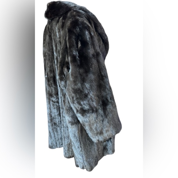 Luxurious Black Mink Fur Coat jacket Furs by Aritz - Picture 5 of 17